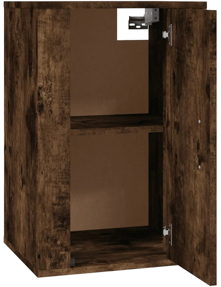 Sieninė televizoriaus spintelė, dūminio ąžuolo, 40x34,5x60cm