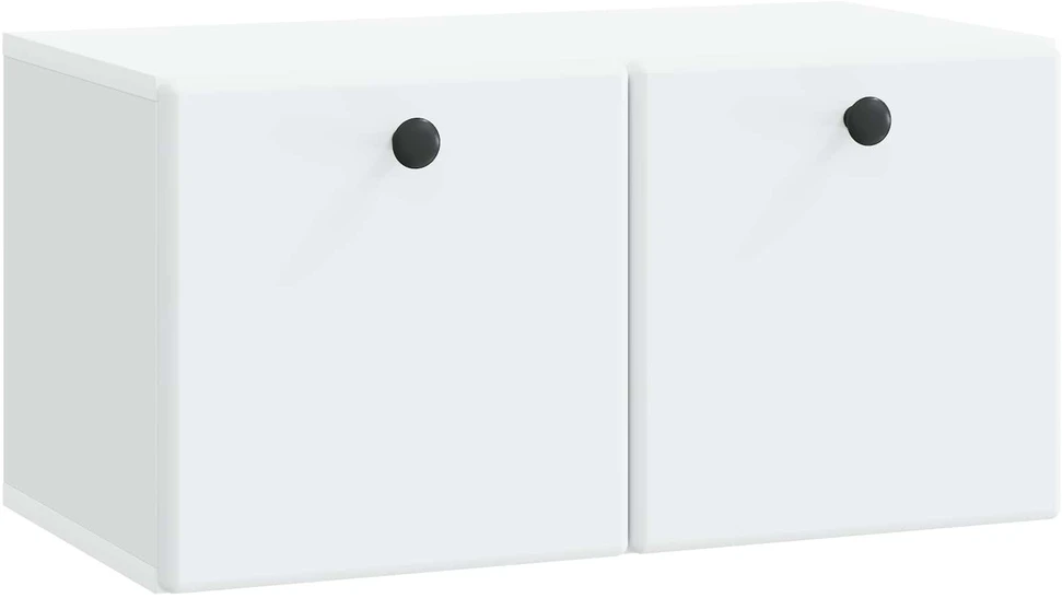 TV staliukas Sieninė TV spintelė 59,5 x 31 x 30 cm Balta Apdirbta mediena