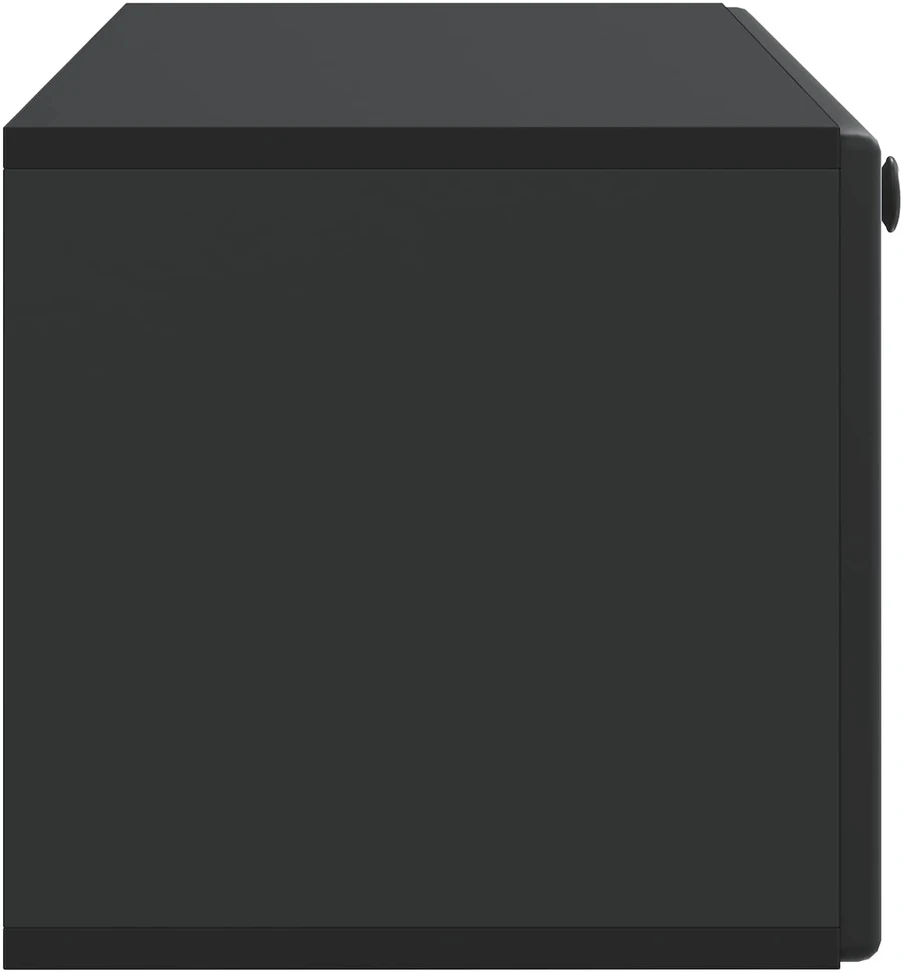 TV staliukas Sieninė TV spintelė 98 x 31 x 30 cm Juoda Apdirbta mediena