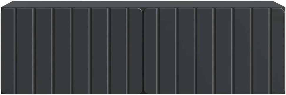TV staliukas Sieninė TV spintelė 98 x 31 x 30 cm Juoda Apdirbta mediena