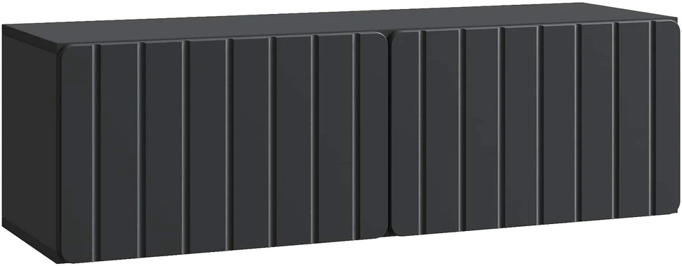 TV staliukas Sieninė TV spintelė 98 x 31 x 30 cm Juoda Apdirbta mediena