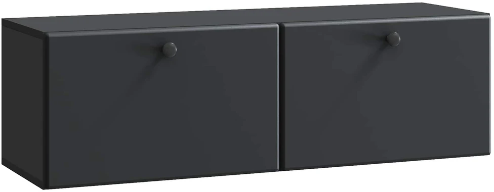 TV staliukas Sieninė TV spintelė 98 x 31 x 30 cm Juoda Apdirbta mediena