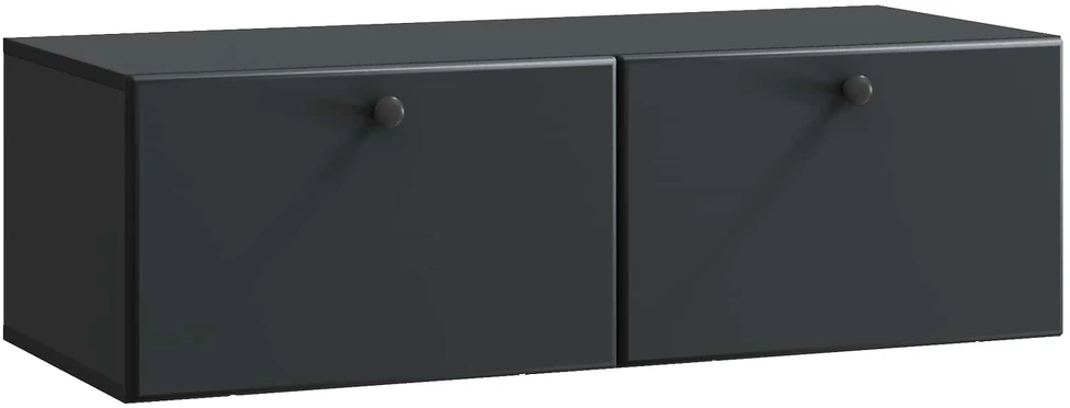 TV staliukas Sieninė TV spintelė 98 x 41 x 30 cm Juoda Apdirbta mediena