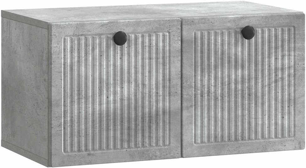 TV staliukas Sieninė TV spintelė Betono pilka 59,5 x 31 x 30 cm