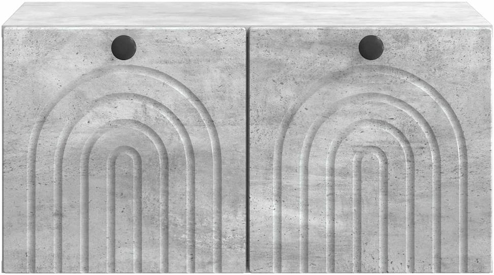 TV staliukas Sieninė TV spintelė Betono pilka 59,5 x 41 x 30 cm