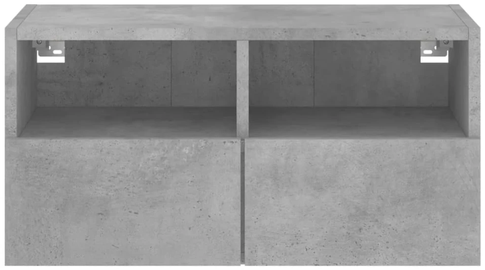 TV staliukas Sieninė TV spintelė, betono pilka, 60x30x30cm, apdirbta mediena