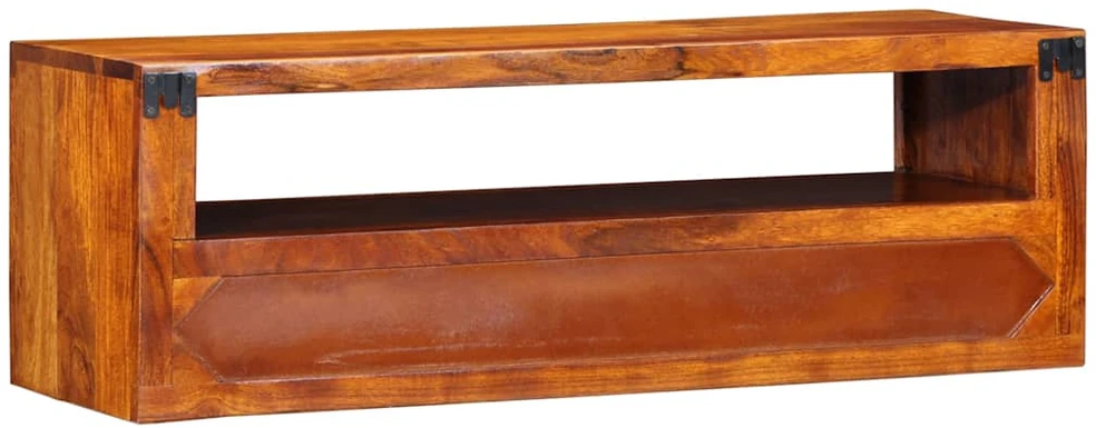 Sieninė TV spintelė Daugiaspalvė 90x30x30 Akacijos masyvo