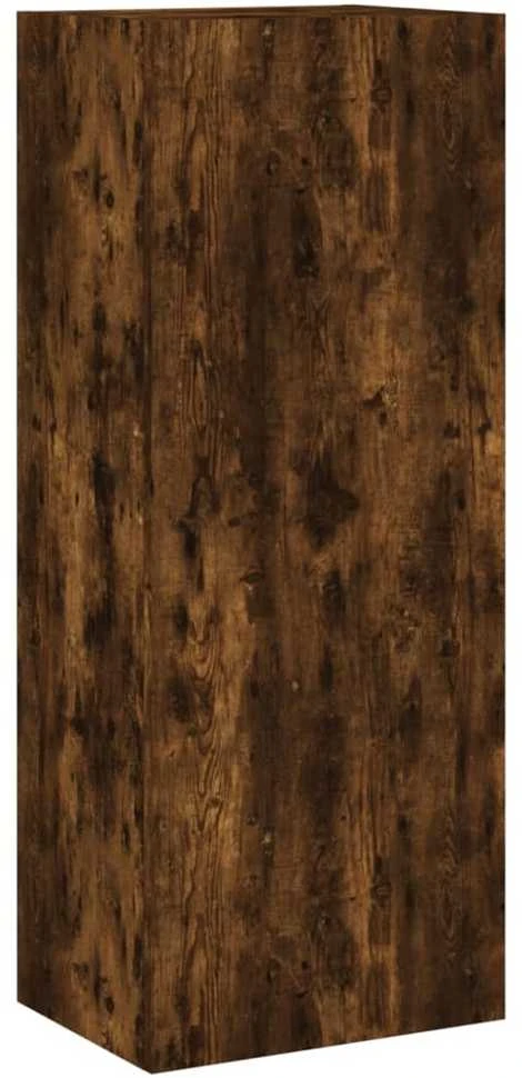 TV staliukas Sieninė TV spintelė, dūminio ąžuolo, 40,5x30x102cm, mediena
