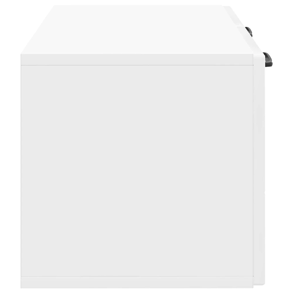 TV staliukas Sieninė TV spintelė Itin blizgi balta 59,5 x 31 x 30 cm