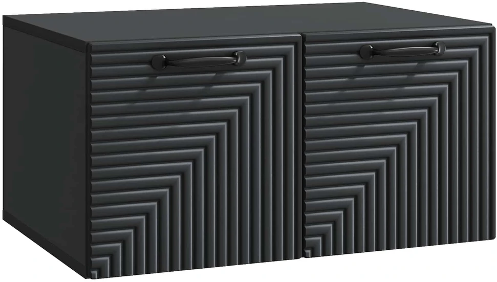 TV staliukas Sieninė TV spintelė Juoda 59,5 x 41 x 30 cm Apdirbta mediena