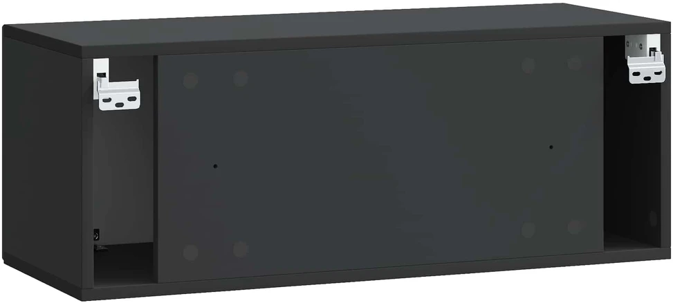 TV staliukas Sieninė TV spintelė Juoda 78,5 x 31 x 30 cm Apdirbta mediena