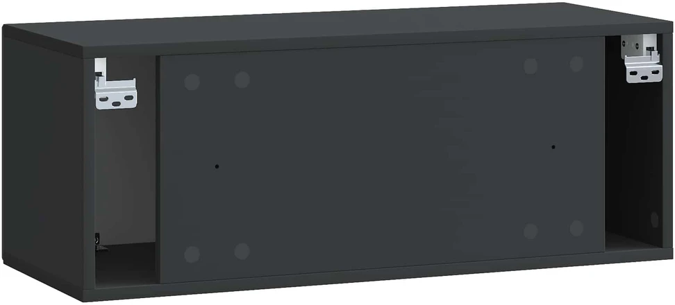 TV staliukas Sieninė TV spintelė Juoda 78,5 x 31 x 30 cm Apdirbta mediena