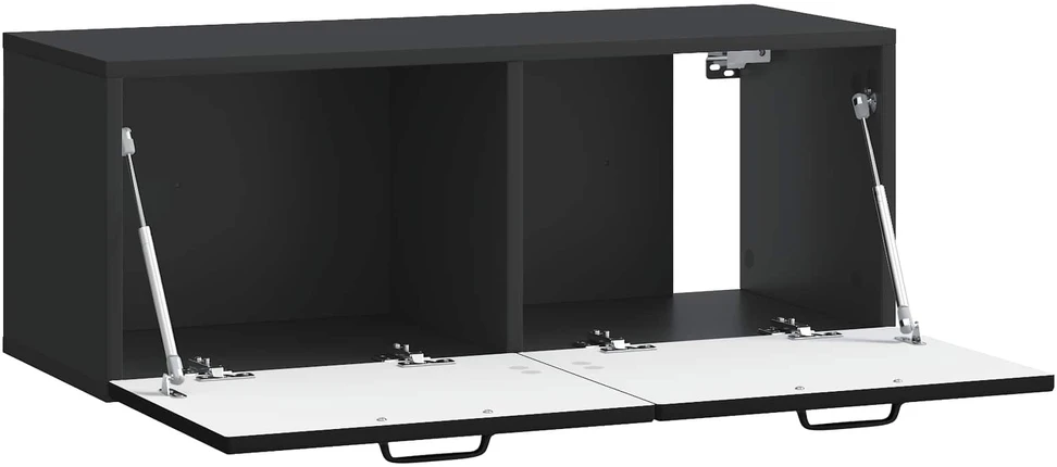 TV staliukas Sieninė TV spintelė Juoda 78,5 x 31 x 30 cm Apdirbta mediena