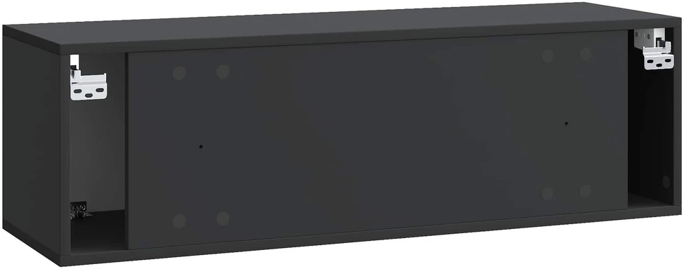 TV staliukas Sieninė TV spintelė Juoda 98 x 31 x 30 cm Apdirbta mediena