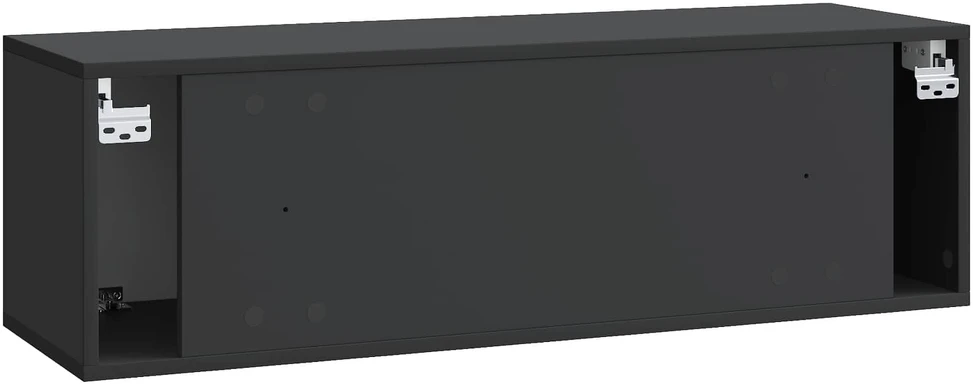 TV staliukas Sieninė TV spintelė Juoda 98 x 31 x 30 cm Apdirbta mediena