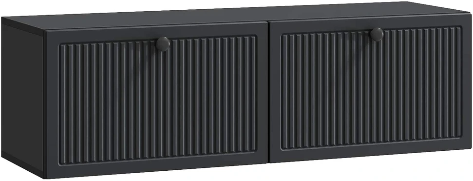 TV staliukas Sieninė TV spintelė Juoda 98 x 31 x 30 cm Apdirbta mediena
