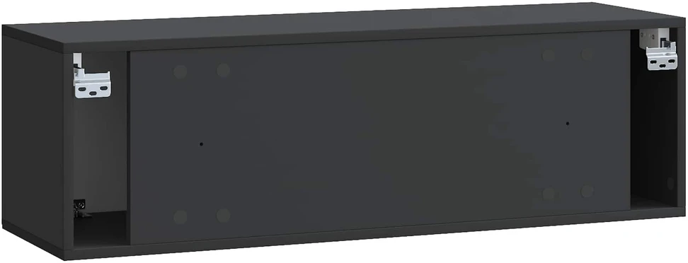 TV staliukas Sieninė TV spintelė Juoda 98 x 31 x 30 cm Apdirbta mediena