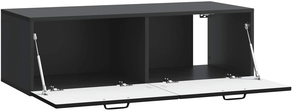TV staliukas Sieninė TV spintelė Juoda 98 x 41 x 30 cm Apdirbta mediena