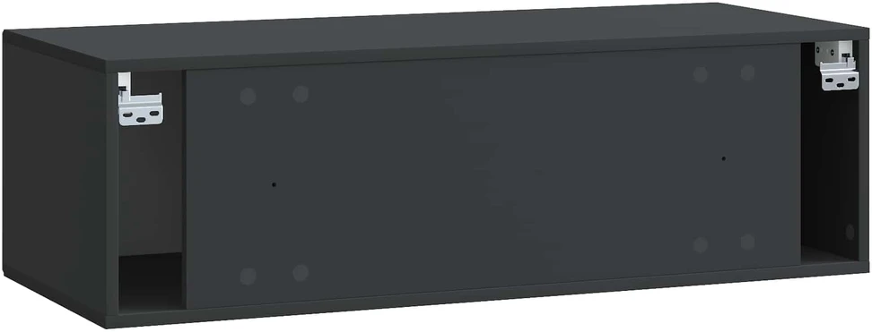 TV staliukas Sieninė TV spintelė Juoda 98 x 41 x 30 cm Apdirbta mediena