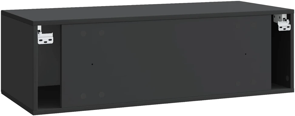 TV staliukas Sieninė TV spintelė Juoda 98 x 41 x 30 cm Apdirbta mediena