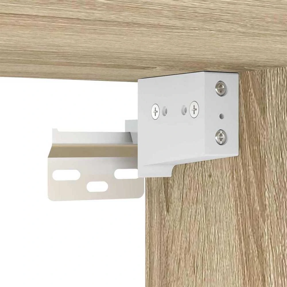 TV staliukas Sieninė TV spintelė su LED lemputėmis, ąžuolo, 30,5x35x70cm
