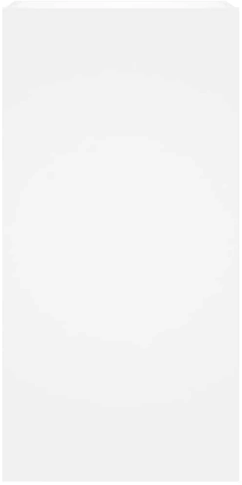 TV staliukas Sieninė TV spintelė su LED lemputėmis, balta, 40,5x35x80cm