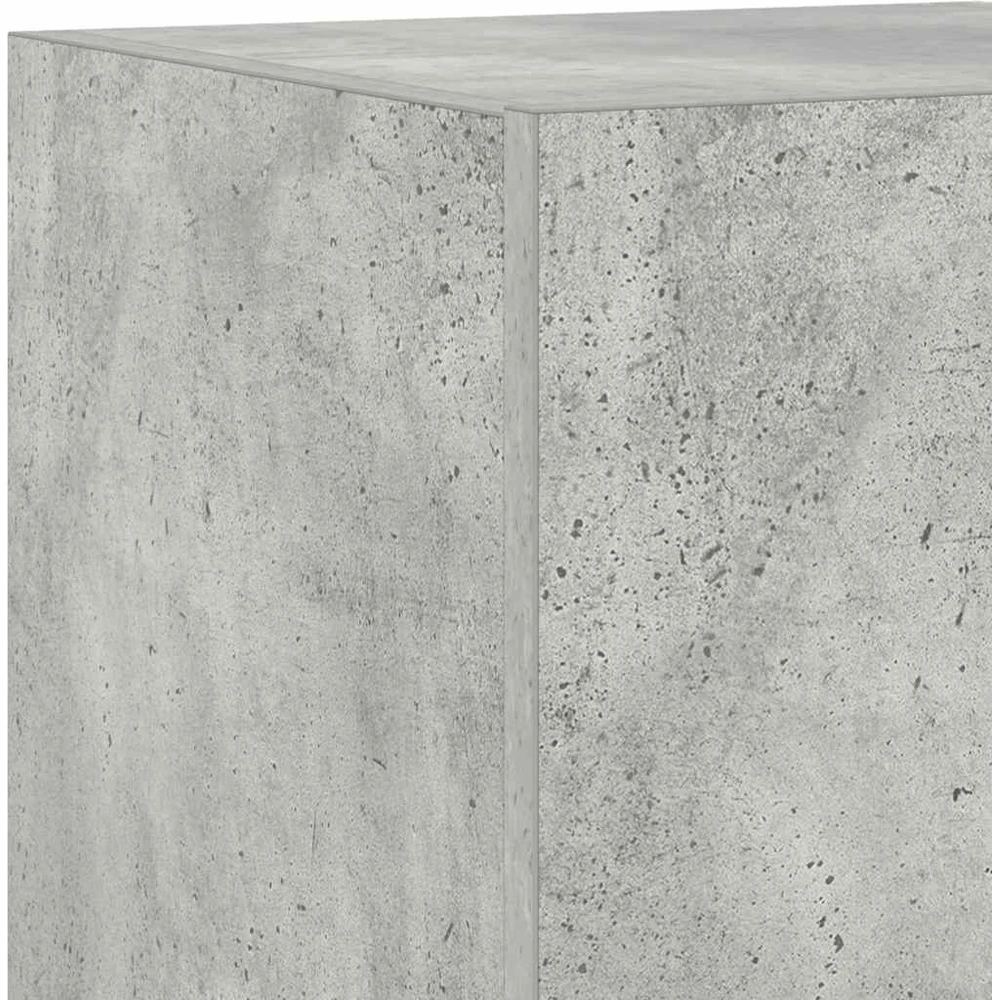 TV staliukas Sieninė TV spintelė su LED lemputėmis, betono, 30,5x35x70cm