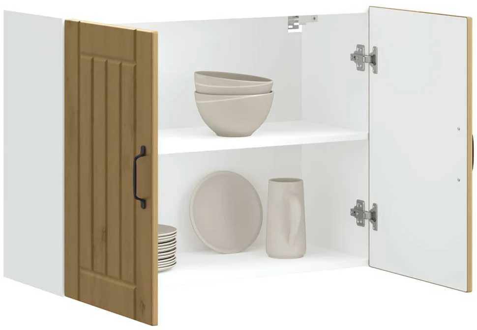 Sieninė virtuvės spinta "Lucca" Artisan Oak Engineered Wood