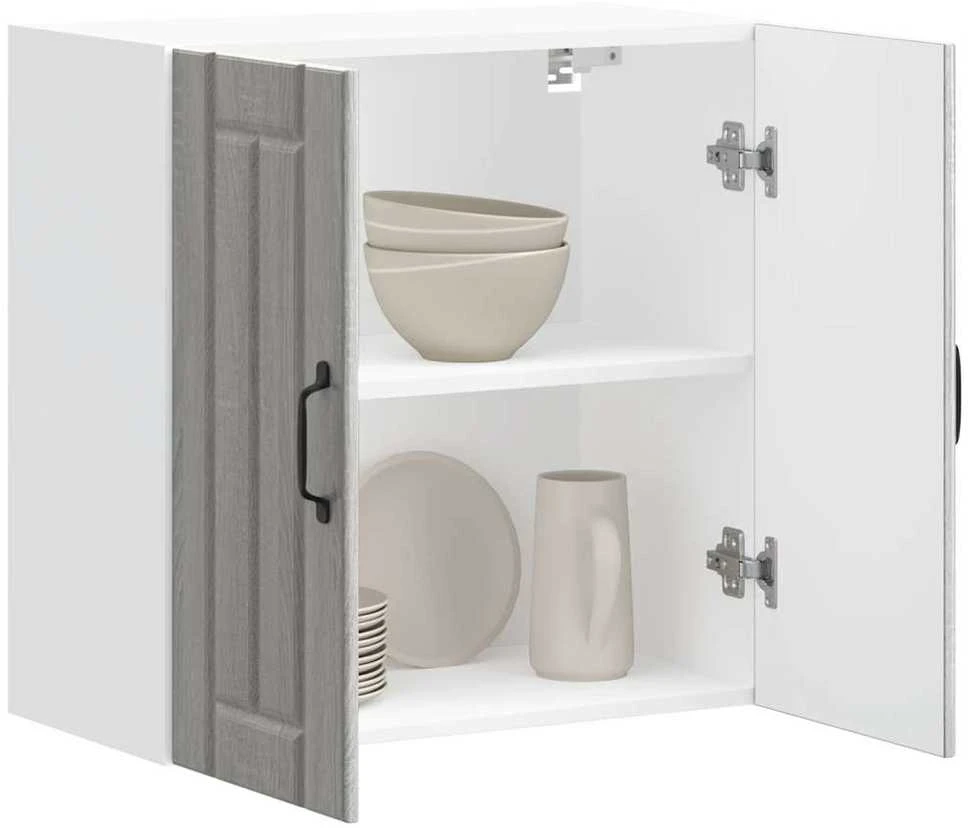 Sieninė virtuvės spinta "Lucca" Pilka Sonoma Engineered Wood