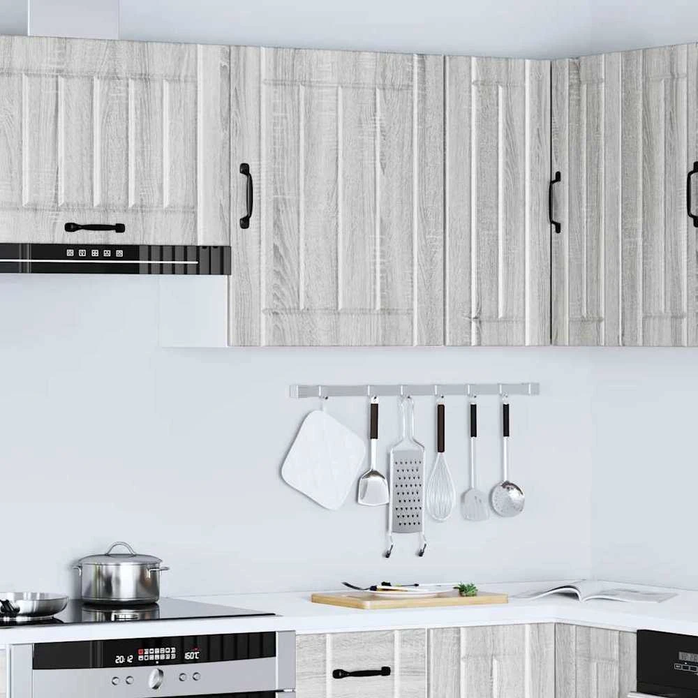 Sieninė virtuvės spinta "Lucca" Pilka Sonoma Engineered Wood