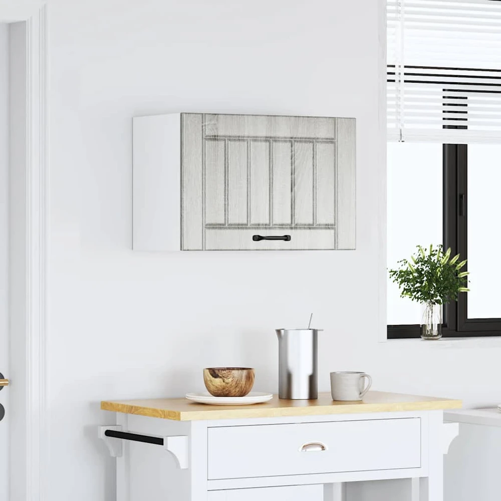 Sieninė virtuvės spinta "Lucca" Pilka Sonoma Engineered Wood