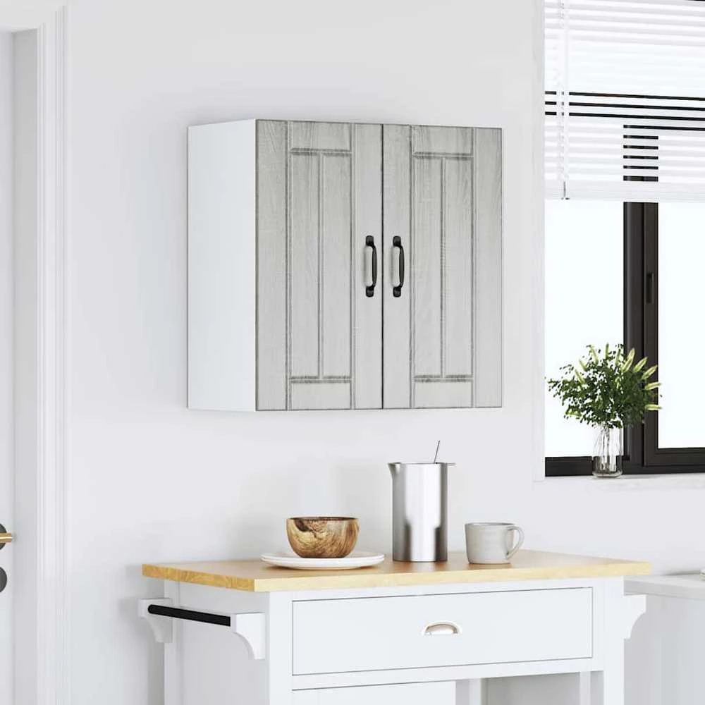 Sieninė virtuvės spinta "Lucca" Pilka Sonoma Engineered Wood