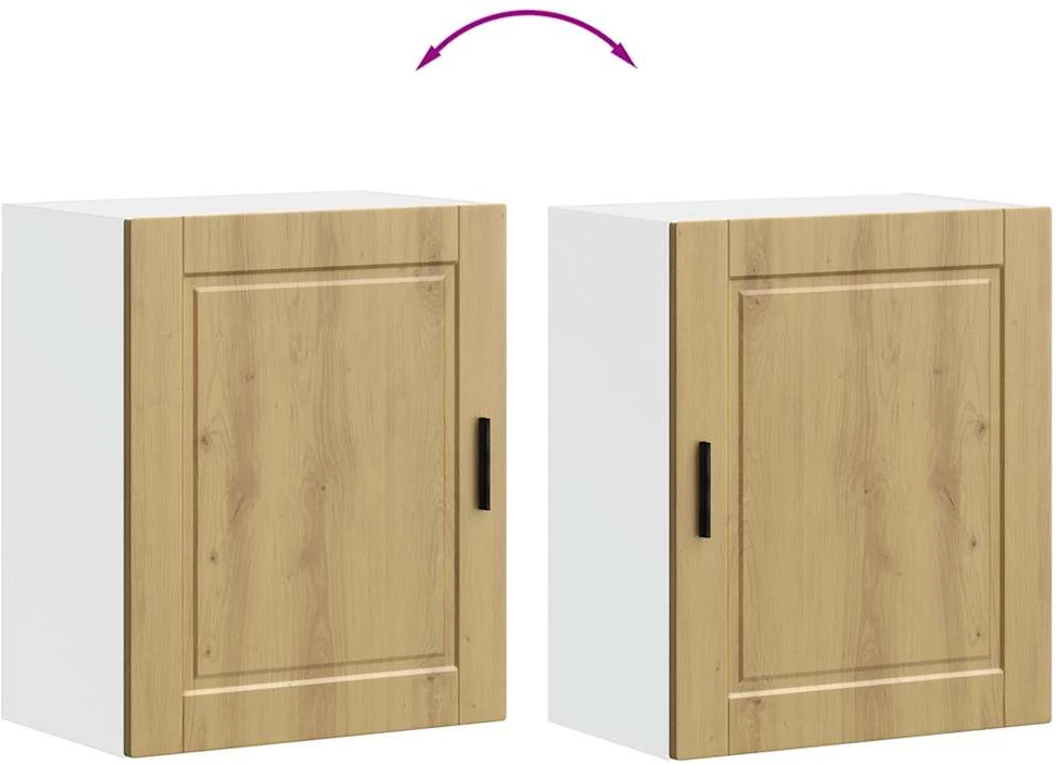 Sieninė virtuvės spinta "Porto" Artisan Oak Engineered Wood