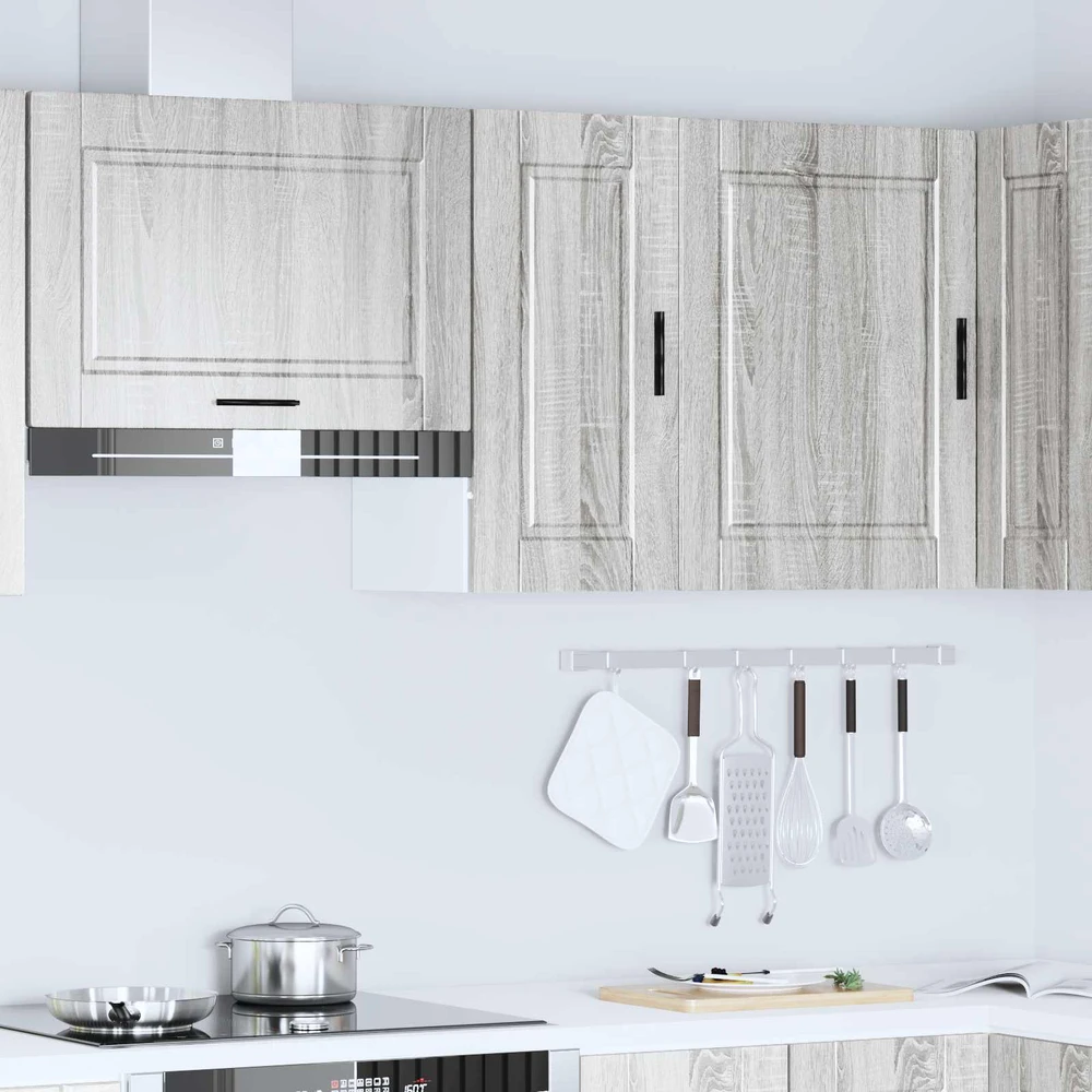 Sieninė virtuvės spinta "Porto" Pilka Sonoma Engineered Wood