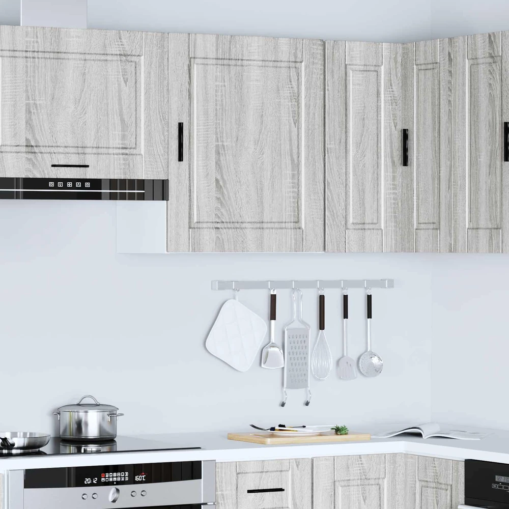 Sieninė virtuvės spinta "Porto" Pilka Sonoma Engineered Wood