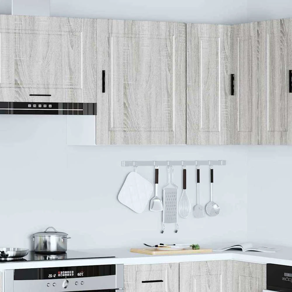 Sieninė virtuvės spinta "Porto" Pilka Sonoma Engineered Wood