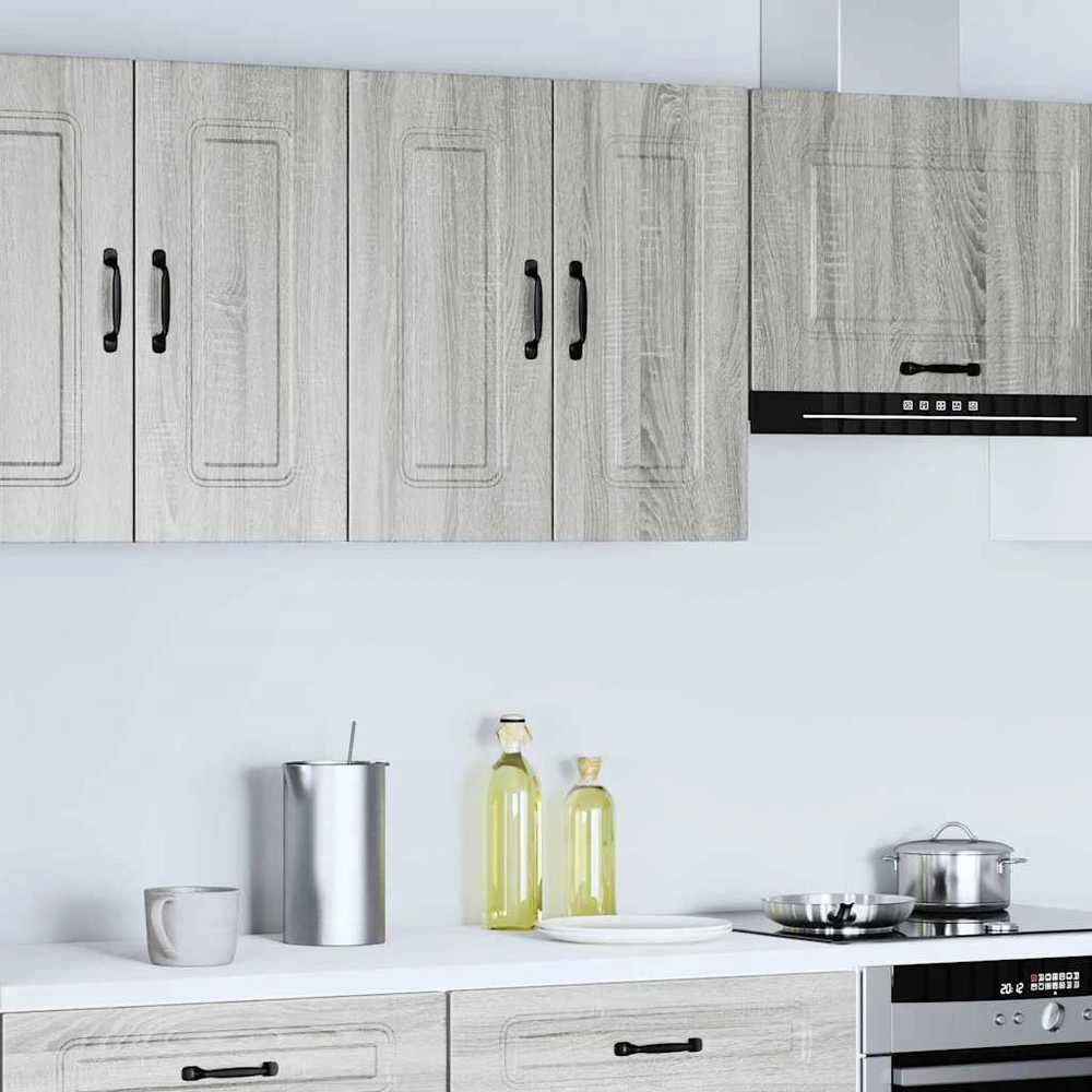 Sieninė virtuvės spintelė, Kalmar, pilka, apdirbta mediena