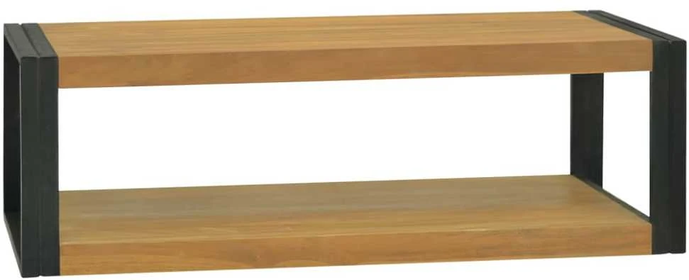 Sieninė vonios kambario spintelė, 110x45x35cm, tikmedis