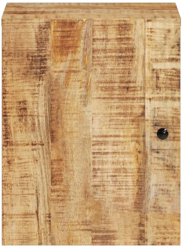 Sieninė vonios kambario spintelė, 38x33x48cm, mango masyvas