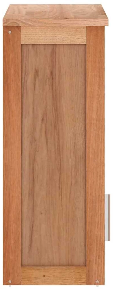 Sieninė vonios kambario spintelė, 42x23x60cm, riešutmedis