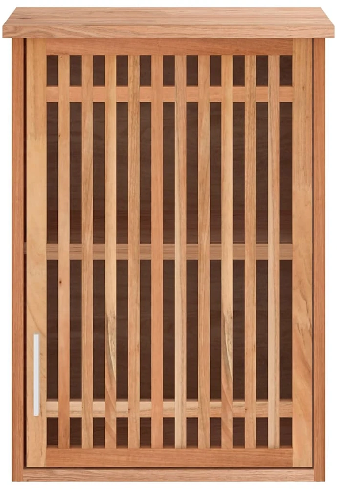Sieninė vonios kambario spintelė, 42x23x60cm, riešutmedis