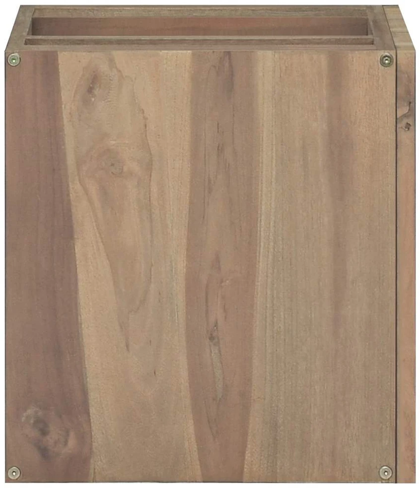 Sieninė vonios kambario spintelė, 46x25,5x40cm, tikmedis
