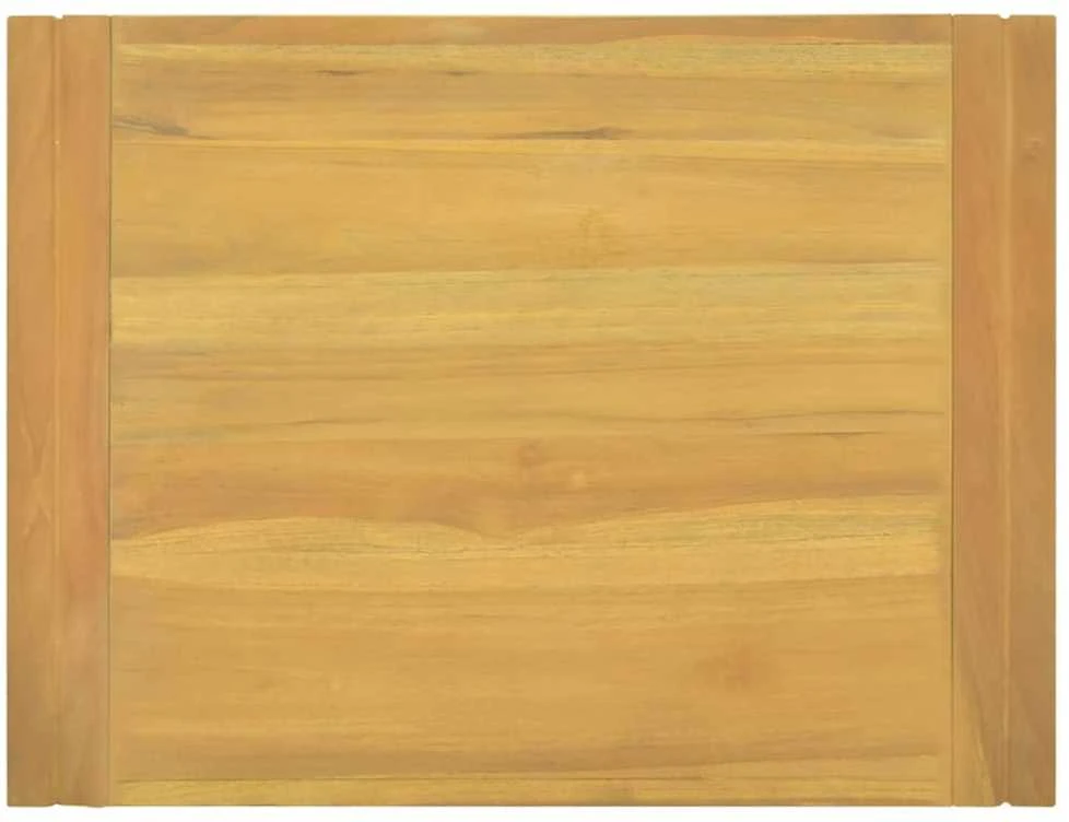 Sieninė vonios kambario spintelė, 60x45x35cm, tikmedžio masyvas