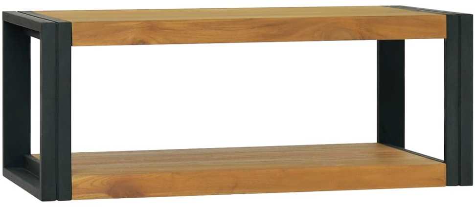 Sieninė vonios kambario spintelė, 90x45x35cm, tikmedžio masyvas