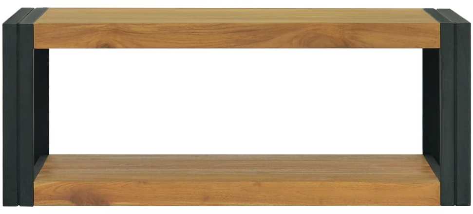 Sieninė vonios kambario spintelė, 90x45x35cm, tikmedžio masyvas