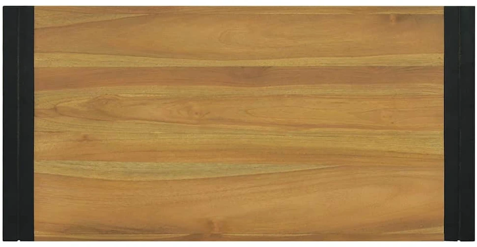 Sieninė vonios kambario spintelė, 90x45x35cm, tikmedžio masyvas