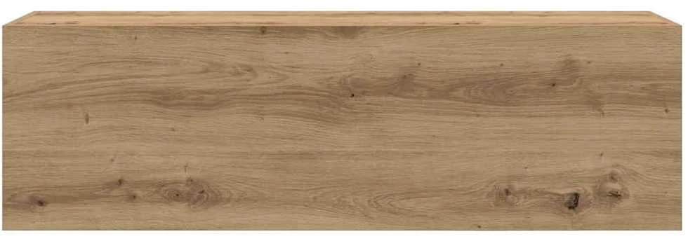 Sieninė vonios kambario spintelė, artisano ąžuolo, 100x25x30cm