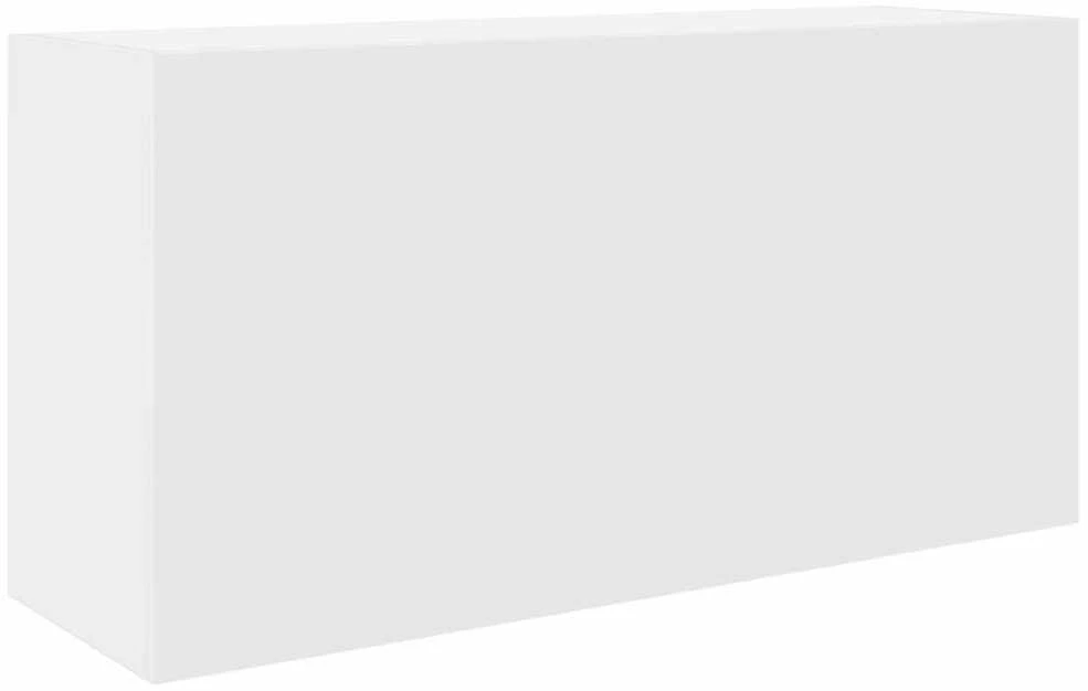Sieninė vonios kambario spintelė, baltos, 80x25x40cm, mediena