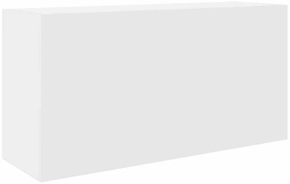 Sieninė vonios kambario spintelė, baltos, 80x25x40cm, mediena