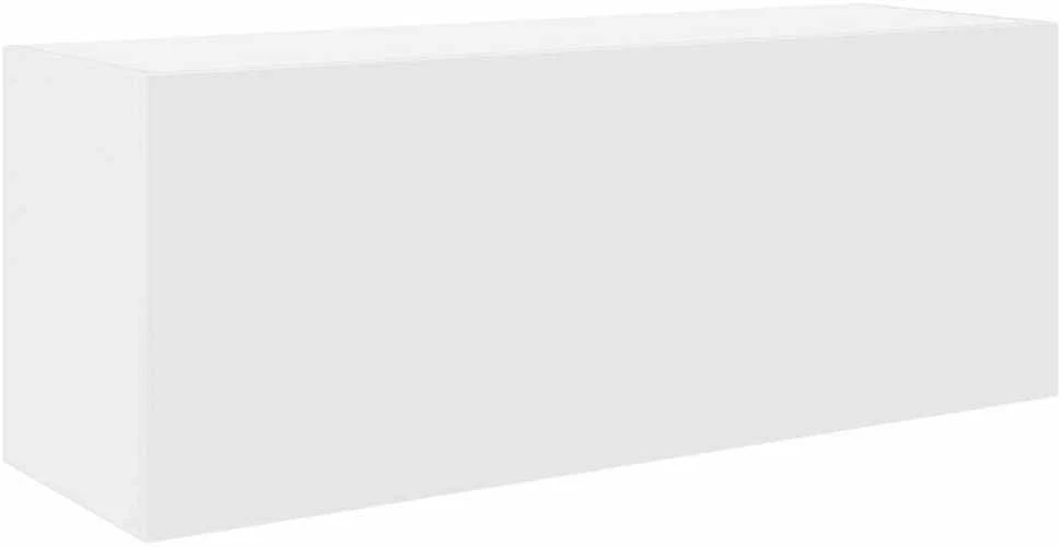 Sieninė vonios kambario spintelė, baltos, 80x25x30cm, mediena